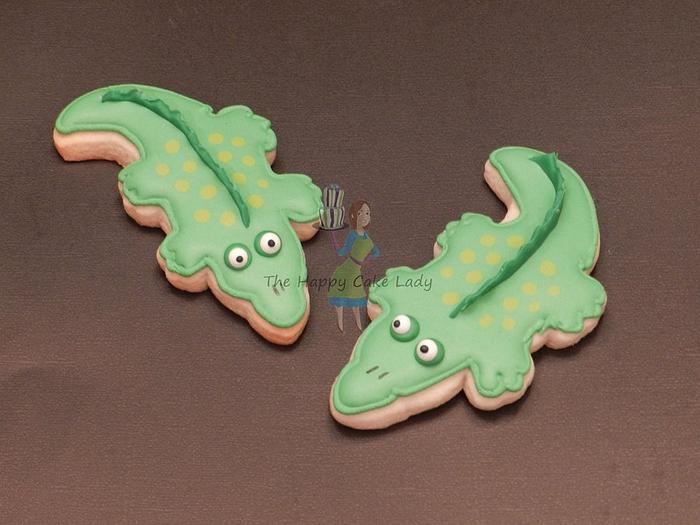 Alligator cookie