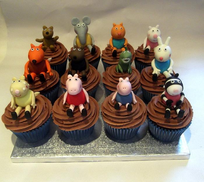 Peppa Pig cupcakes