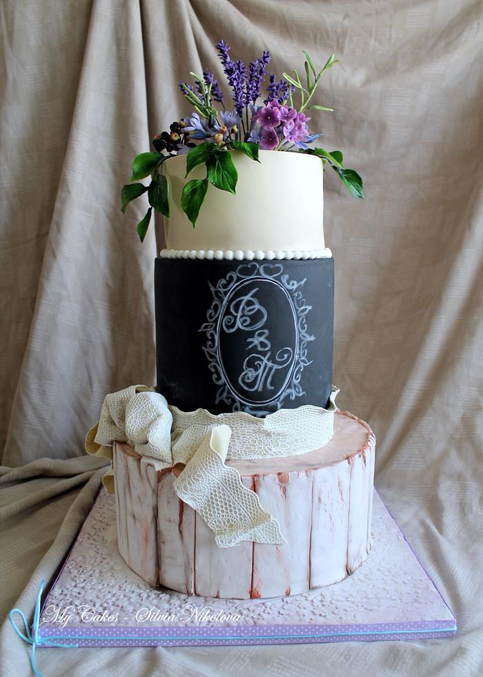 Lavender Wedding Cake