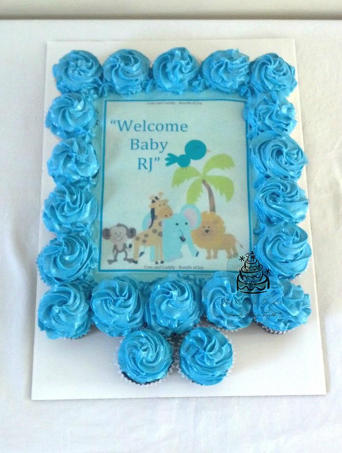 Safari Baby Shower Pull-a-part Cupcakes