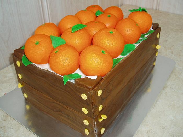A box of tangerines