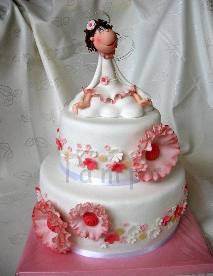 Cake for christening
