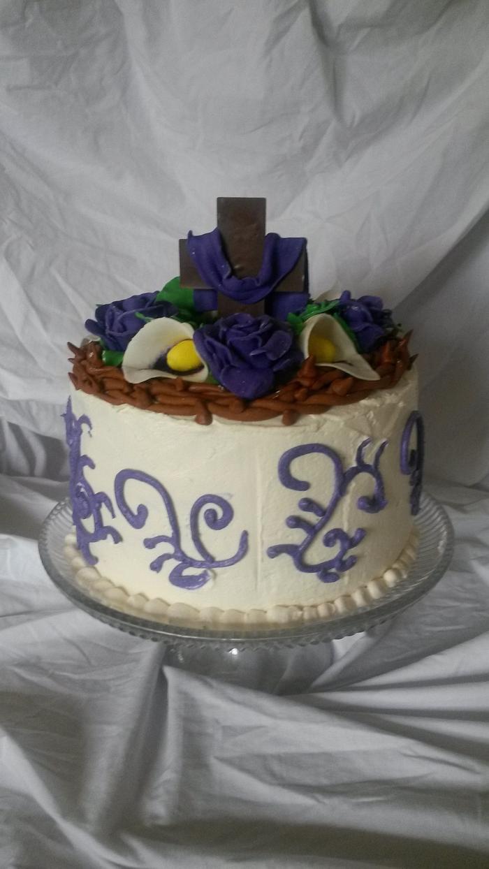 Crown of Thorns Easter cake