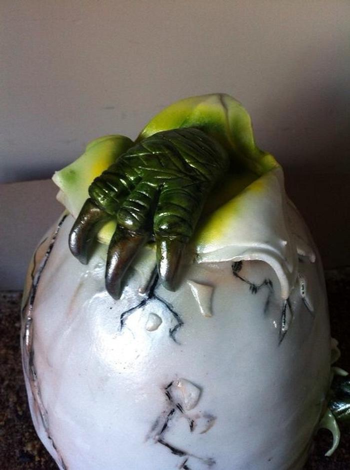 Dino egg cake