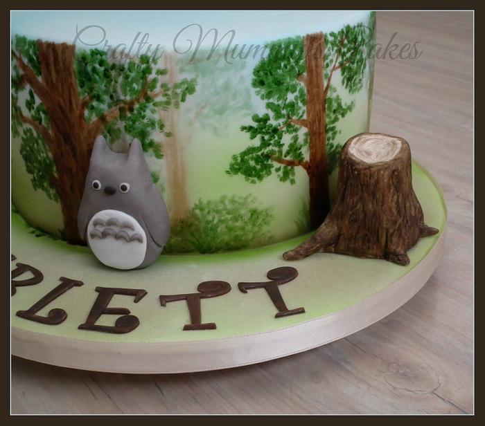 'Totoro' painted cake!