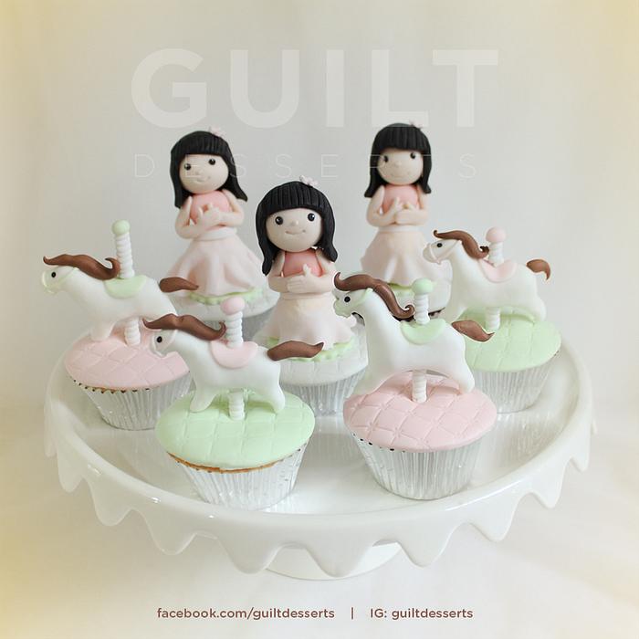 Carousel Girl Cupcakes