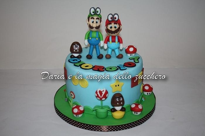 Mario Bros cake