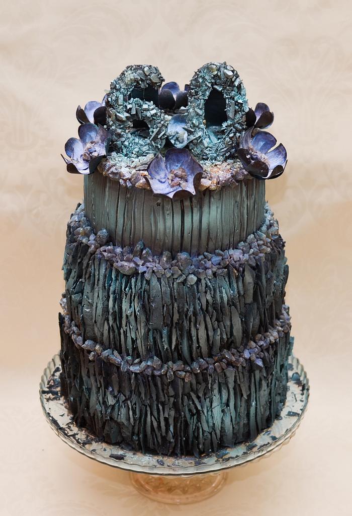 Turquoise island cake