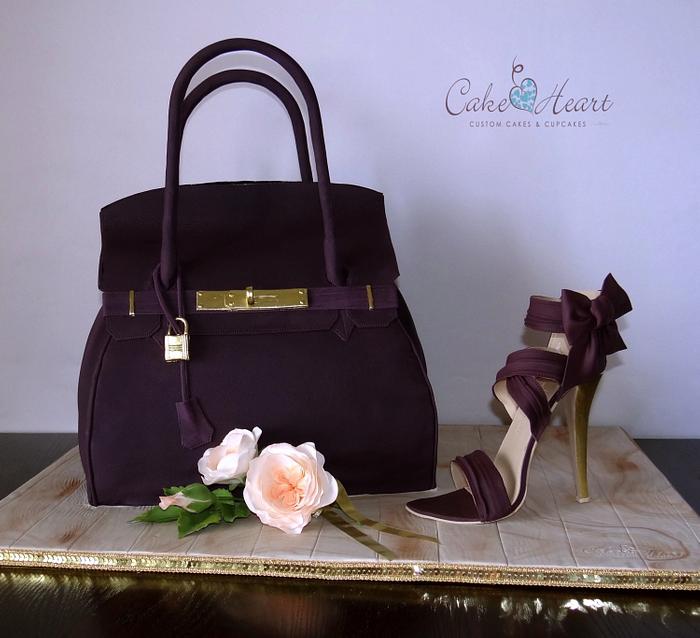 Hermès bag and a Cake Heart shoe