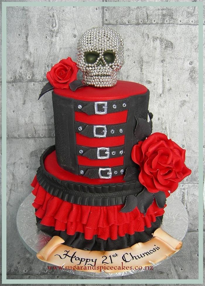 Gothic Skull Cake