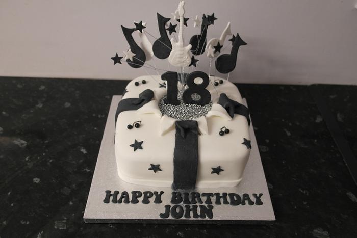 18th music theme cake