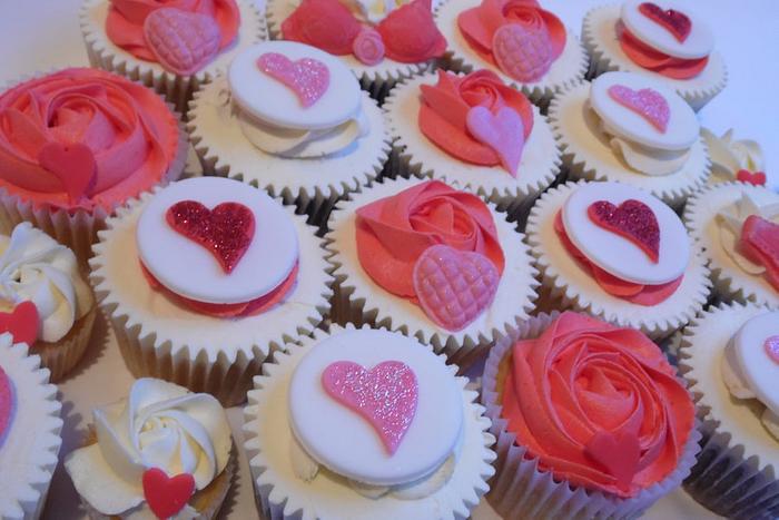 Valentines Designs Cupcakes