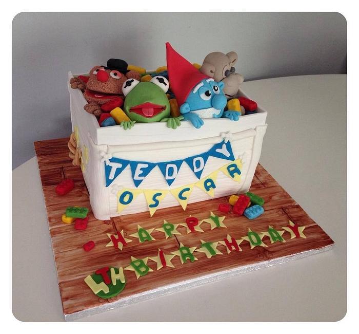 Toy box cake