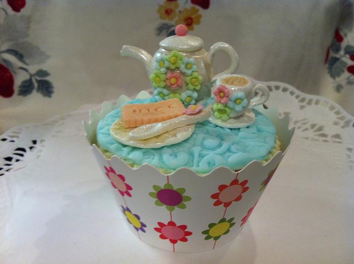 teapot cupcake toppers