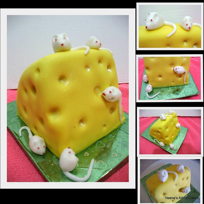 Cheese and mice cake