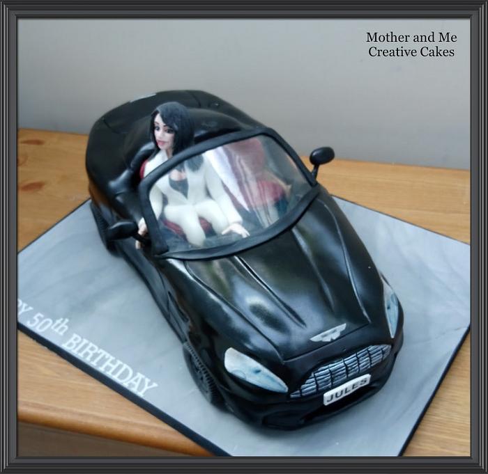 Aston Martin Vantage - Edible cake topper