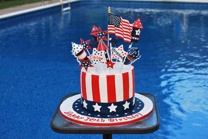 Patriotic Birthday Cake