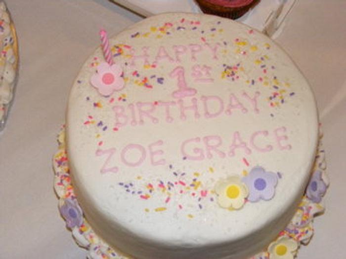 Seahorse cake for Zoes first birthday