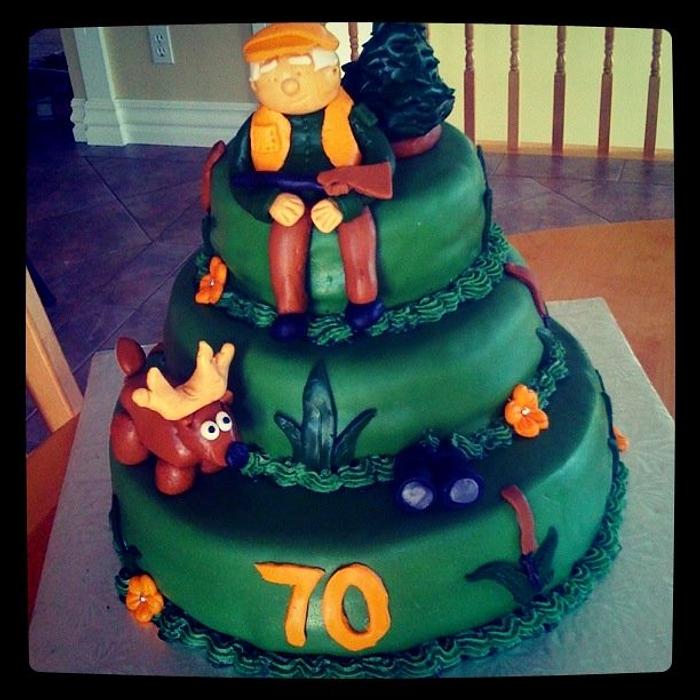 Deer Hunter's Birthday Cake