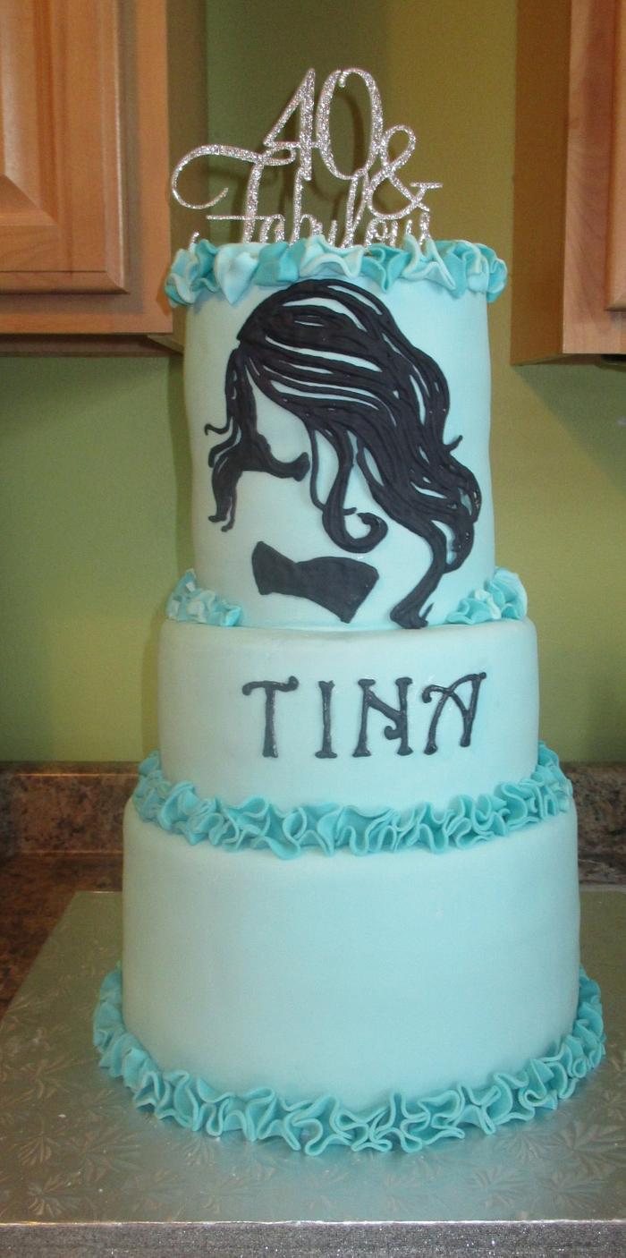 Tina's 40th Birthday Cake
