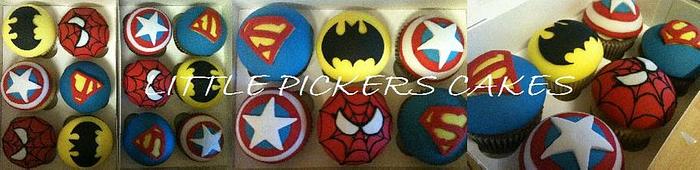SUPER HERO CUPCAKES TO THE RESCUE!!!