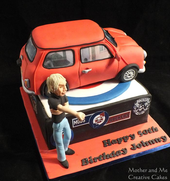 Mini Car Mods and Rockers Cake