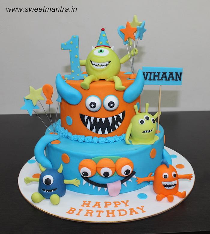 Monsters University tier cake