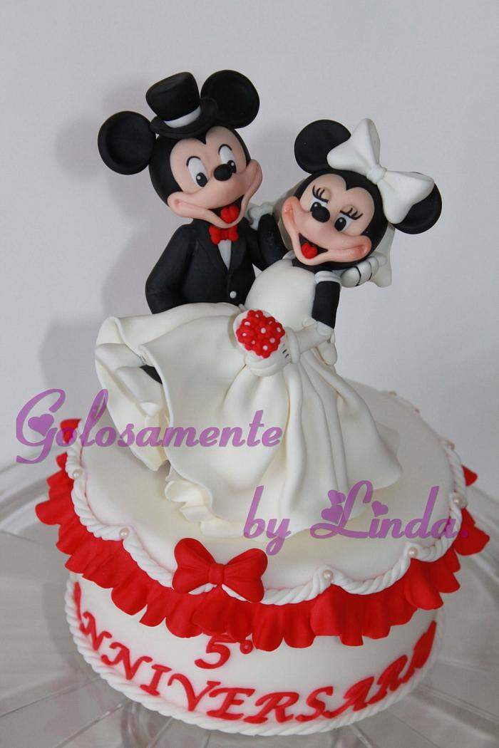 Mickey Mouse and Minnie