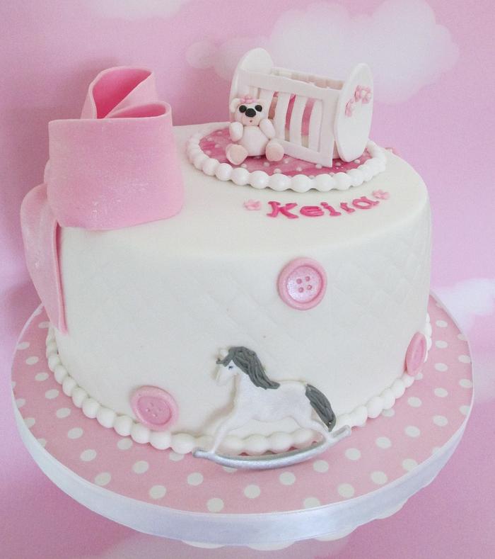 New Born Baby Shower Cake | Baked by Nataleen