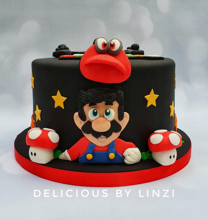 Super Mario/Dragonball cake