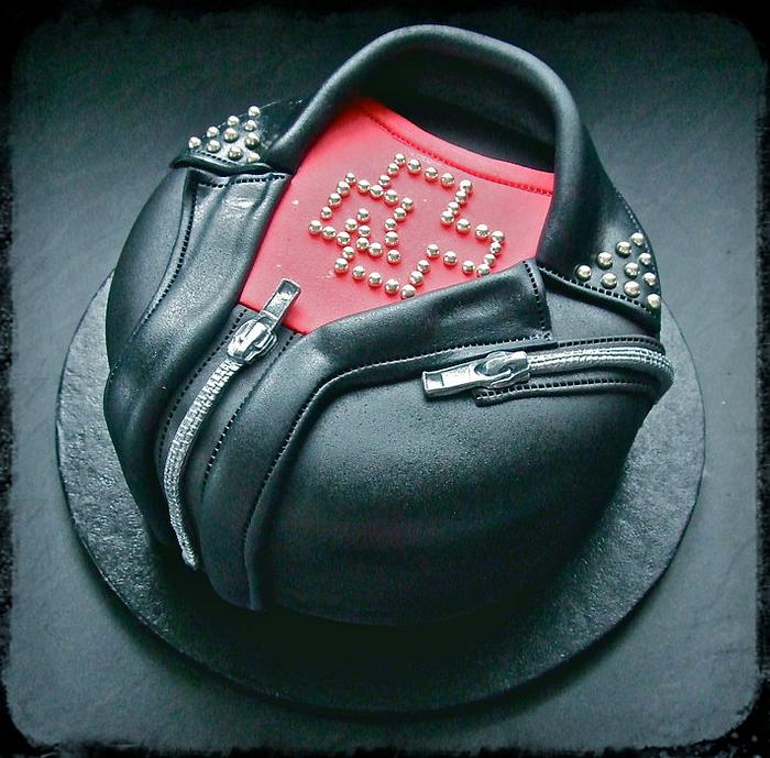 Rammstein leather jacket cake