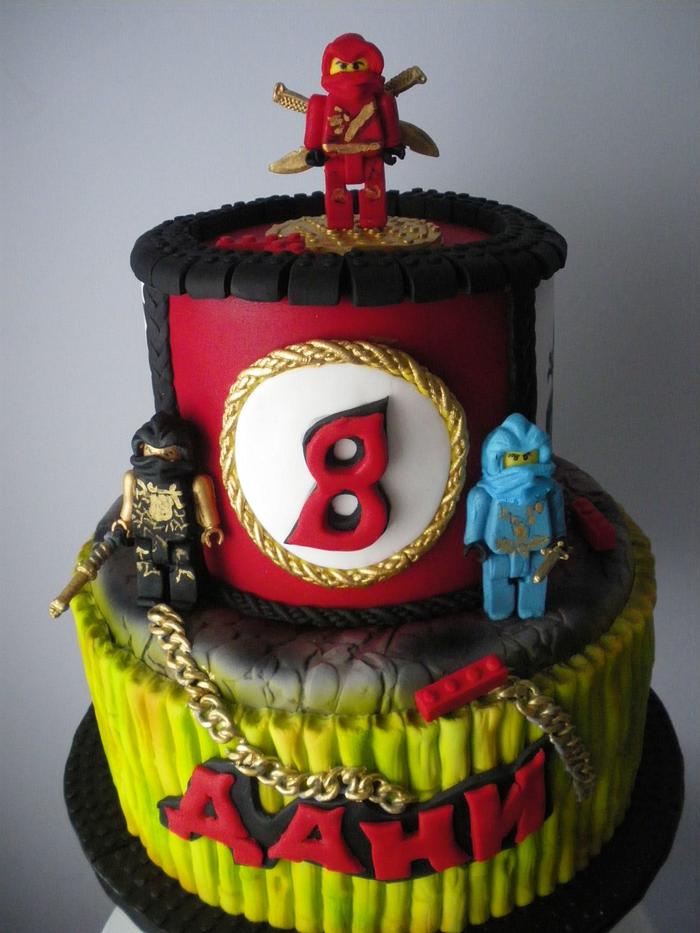 Ninjago lego birthday cake