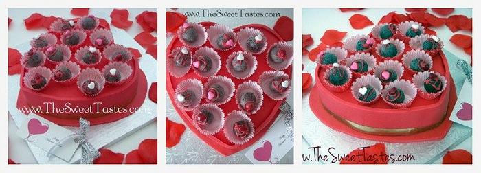 Valentine's day cake 'box'