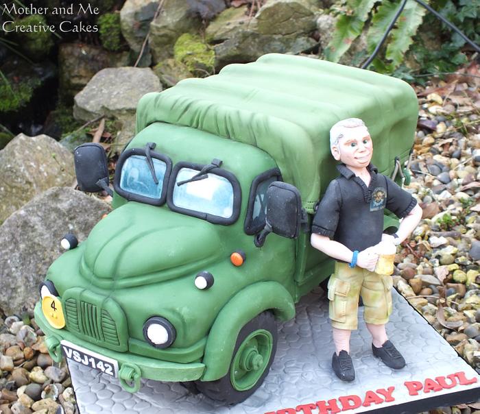 Army truck cake