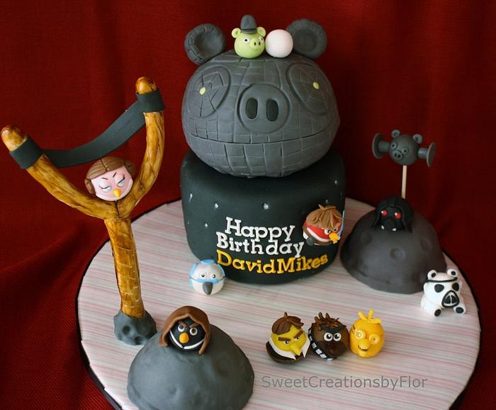 Angry Bird Star wars Birthday cake