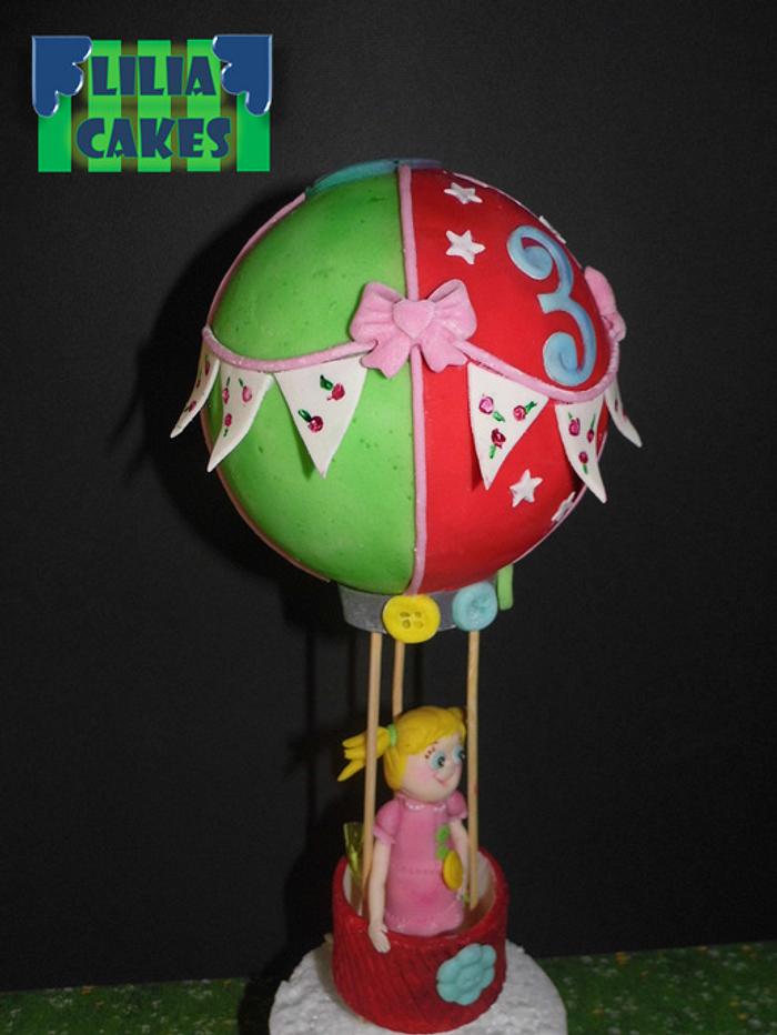 Hot air balloon, Cake Topper
