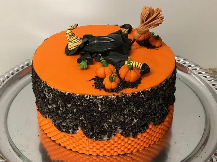 Halloween witch cake