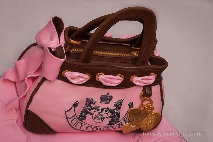 juicy couture purse bag cake