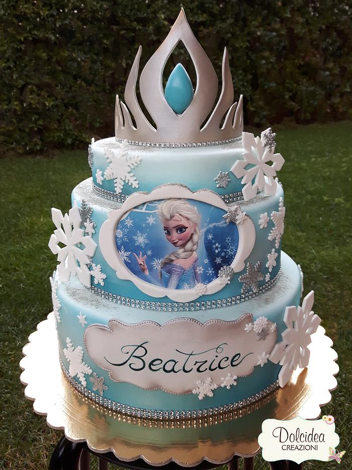 Torta Frozen Elsa - Disney Frozen Elsa cake