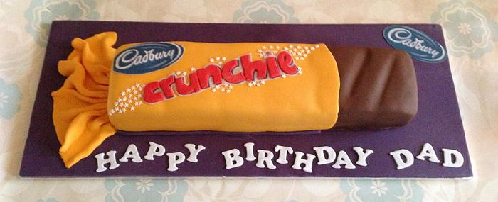 Crunchie Bar Birthday cake