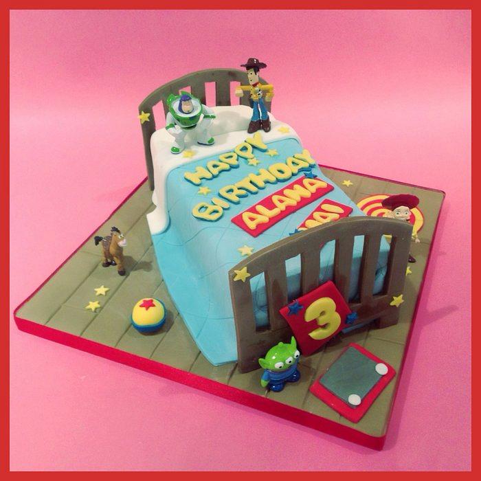 Toy story bed cake