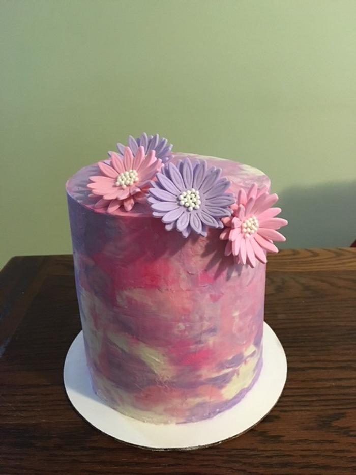 water color cake