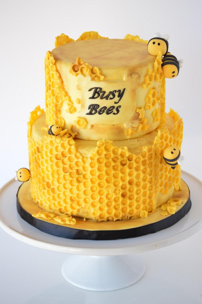 Bee Birthday Cake