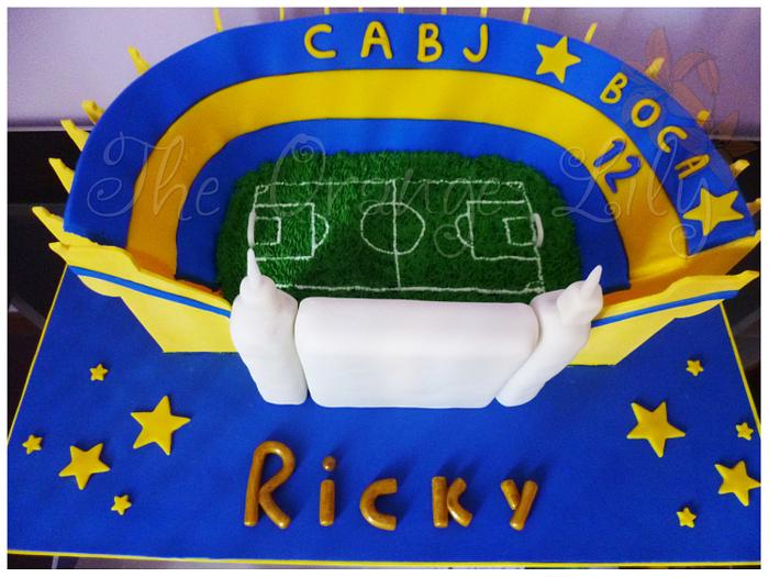 Boca Juniors Stadium Cake