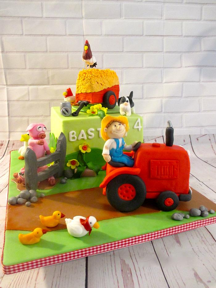 A tractor cake