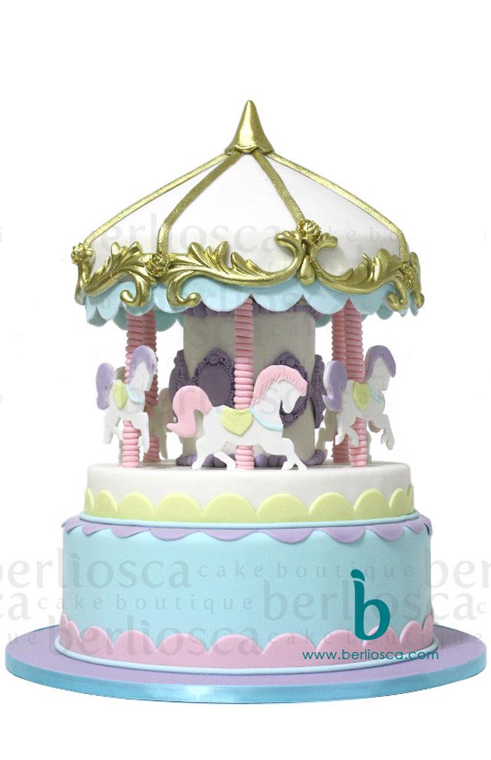 Carousel in pastel colours