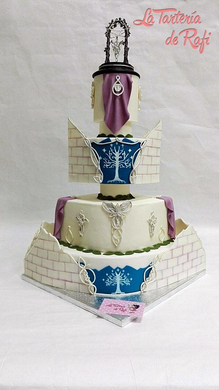  Wedding Cake Lord of the Rings, the Elves / Tarta de boda Señor de los anillos, los Elfos