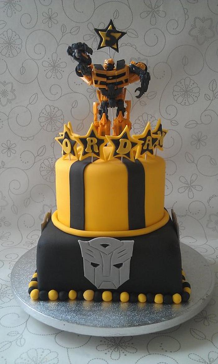 Transformers BumbleBee Cake