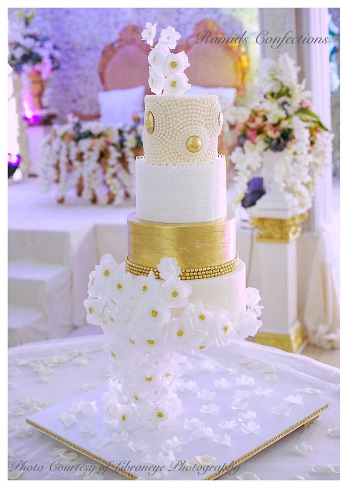 Gravity Defying Wedding Cake