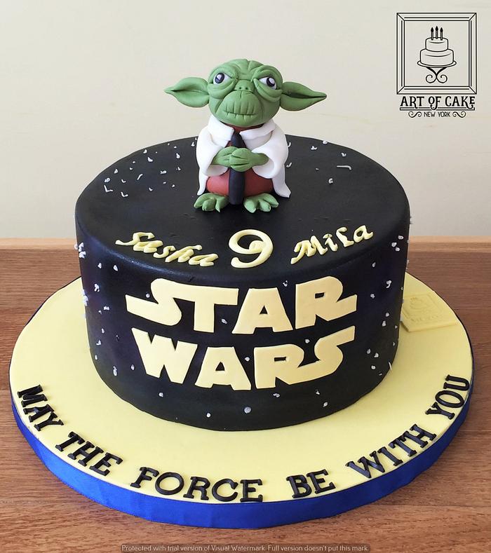 Star Wars Yoda Cake